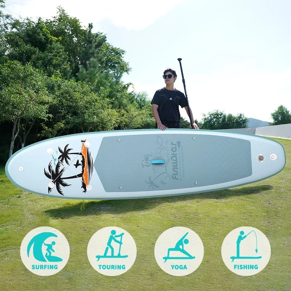 FunWater SUPFW37A stand up paddle board 335x84x15 cm – könnyű, stabil vízi evezős deszka 165 kg teherbírással, ideális paddle boardozáshoz