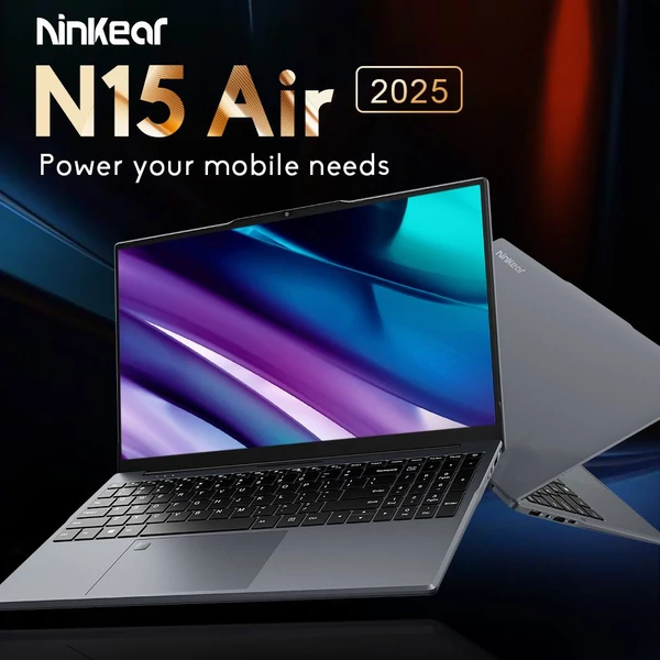 Ninkear N15 Air laptop, 15,6" FHD IPS, Intel N150 4 mag 3.6GHz, 16GB RAM, 512GB SSD, WiFi 2.4/5GHz, Bluetooth 5.0, Type-C, HDMI, ujjlenyomat-olvasó, 6000mAh
