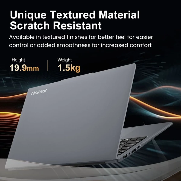 Ninkear N15 Air laptop, 15,6" FHD IPS, Intel N150 4 mag 3.6GHz, 16GB RAM, 512GB SSD, WiFi 2.4/5GHz, Bluetooth 5.0, Type-C, HDMI, ujjlenyomat-olvasó, 6000mAh