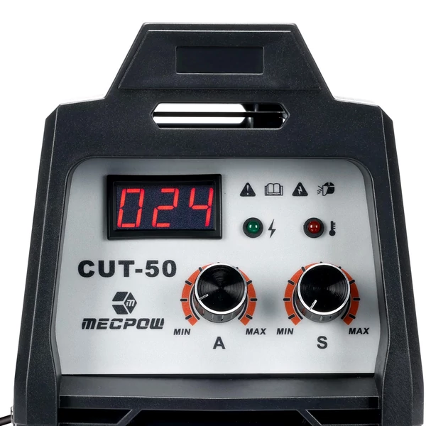 Mecpow CUT-50 plazmavágó, 50A, 10mm tiszta vágás, 15mm vágás, IGBT inverter, 110/220V, kontaktív ívindítás
