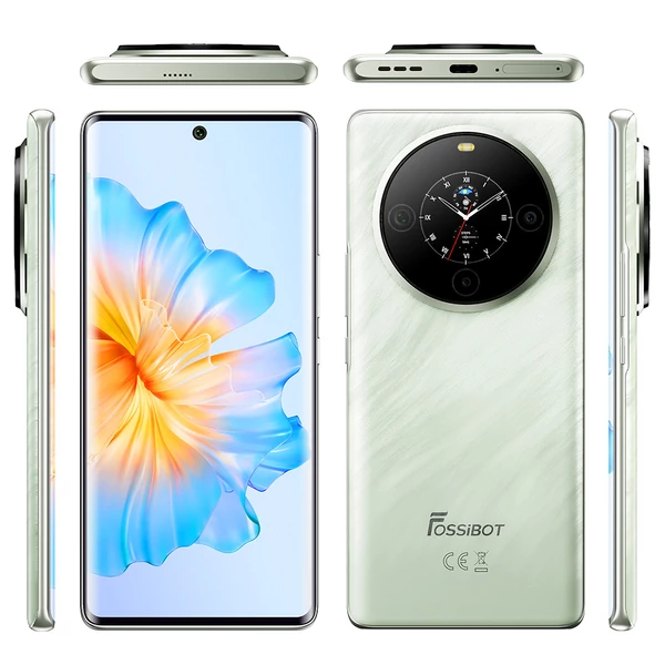 FOSSiBOT S3 Pro 4G okostelefon, 6.67" AMOLED kijelző, 64MP AI kamera, 6GB/128GB, 5000mAh, NFC, Android 14 - Zöld