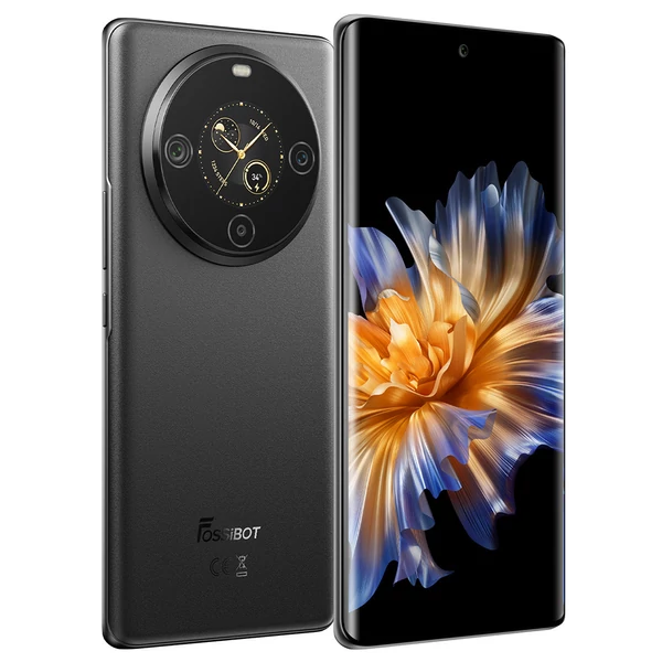 FOSSiBOT S3 Pro 4G okostelefon, 6.67" AMOLED kijelző, 64MP AI kamera, 6GB/128GB, 5000mAh, NFC, Android 14 - Fekete