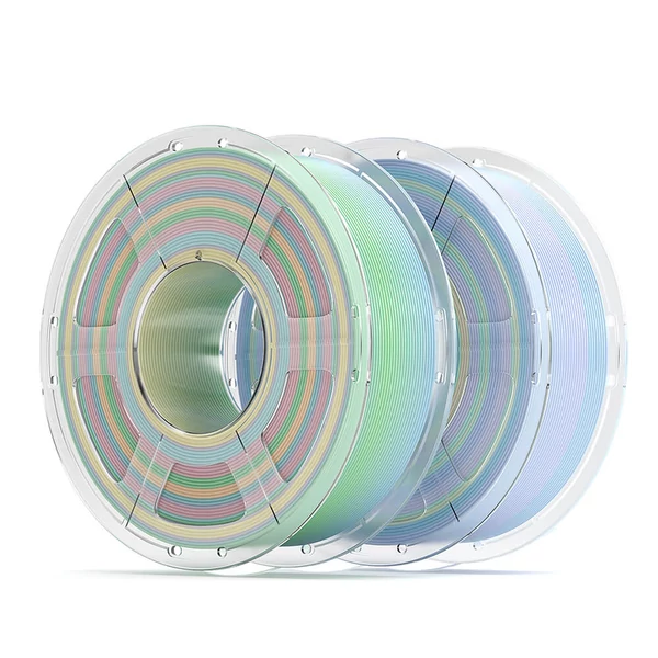 Mecpow nagy sebességű matt szivárvány PLA 3D nyomtató filament, 1kg – torta máz szín