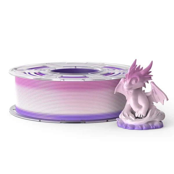 Mecpow PLA 3D nyomtató filament, 1 kg – Szivárvány színű, kiváló minőségű nyomtatáshoz