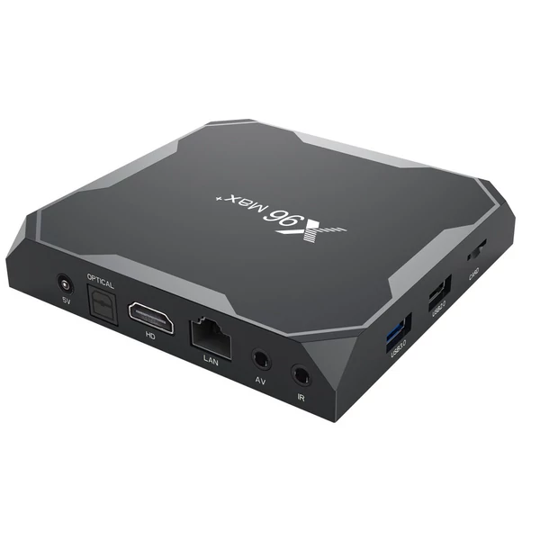 X96 MAX Plus TV Box 4GB/32GB, Amlogic S905x3, Android 9, 8K lejátszás, WiFi, BT, 1000Mbps LAN, USB3.0, YouTube, Netflix