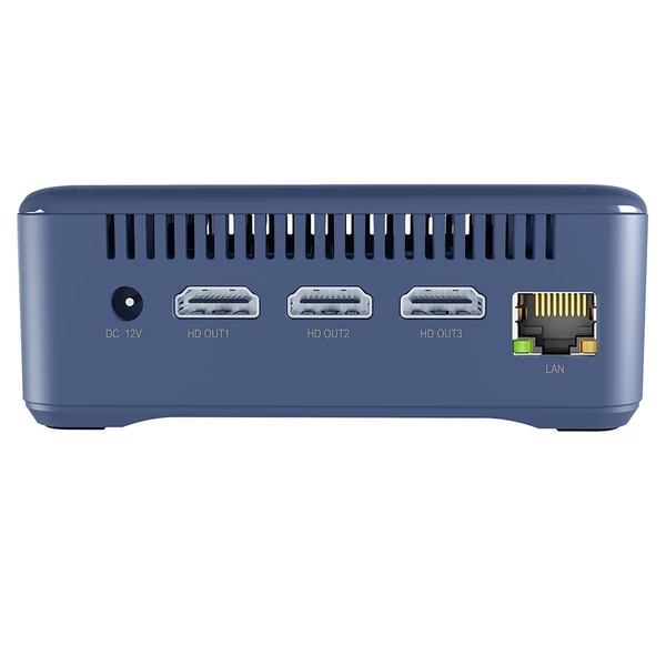 RUPA HSI-100 Mini PC Intel N100, 8GB RAM, 256GB SSD, 3×HDMI 4K, WiFi 6, BT 5.2, USB 3.0, Type-C, LAN – kompakt erőgép többképernyős munkához