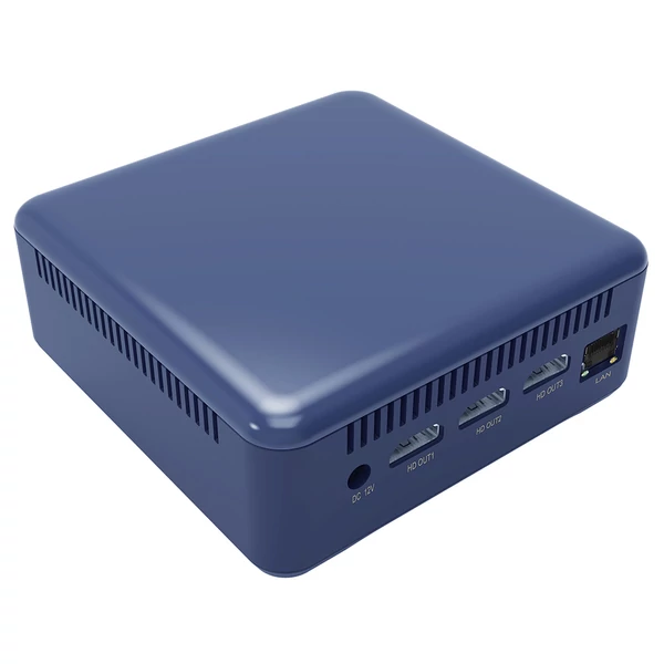 RUPA HSI-100 Mini PC Intel N100, 16GB RAM, 512GB SSD, 3×HDMI 4K, WiFi 6, BT 5.2, USB 3.0, Type-C, LAN – kompakt erőgép többképernyős munkához