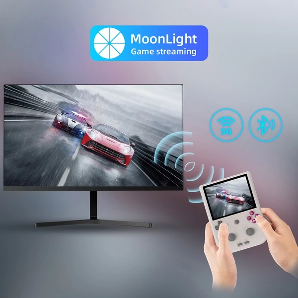 ANBERNIC RG405V játékkonzol, 4GB RAM, 128GB tárhely, Android 12, 5G WiFi, Bluetooth, Moonlight - Szürke