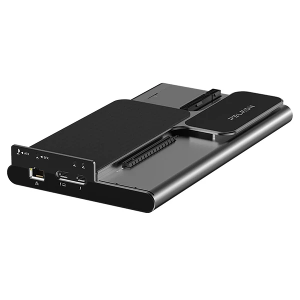 PELADN Link S-3 laptop eGPU dokkoló – PCIe x16, Thunderbolt 5, 2.5G LAN, M.2, USB3.2, SD kártyaolvasó, ATX/SFX táp kompatibilis