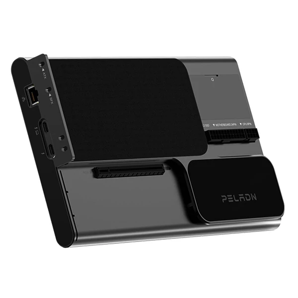 PELADN Link S-3 laptop eGPU dokkoló – PCIe x16, Thunderbolt 5, 2.5G LAN, M.2, USB3.2, SD kártyaolvasó, ATX/SFX táp kompatibilis