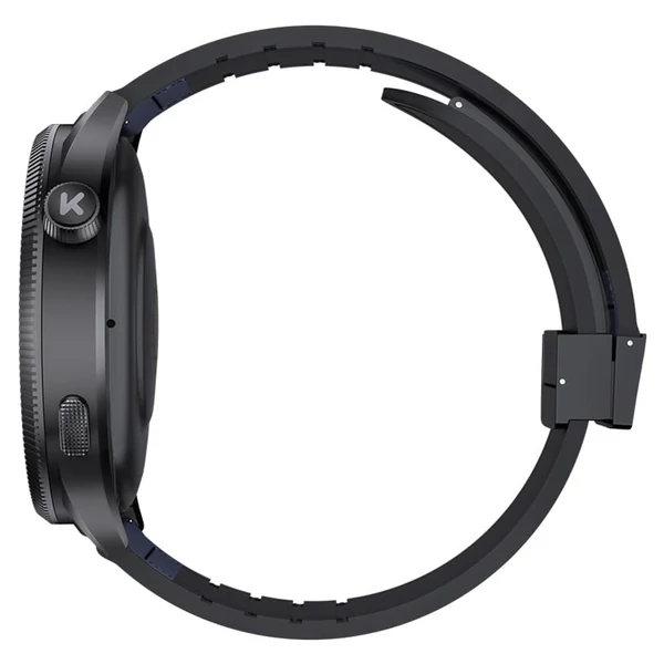 KUMI WATCH Gear GT3 okosóra, 1.43” AMOLED kijelző, AI hangvezérlés, egészségkövetés, Bluetooth hívás, IP68 vízálló – Szürke