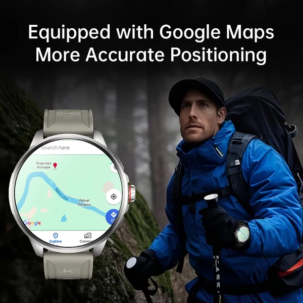 KUMI WATCH X3 Pro okosóra – 1.75" AMOLED kijelző, 4G hívás, 4GB+32GB tárhely, 2MP kamera, GPS, egészség- és sportkövetés – Szürke