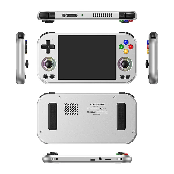ANBERNIC RG477M AI játékkonzol, Android 14, 12GB RAM, 256GB tárhely, 4.7" 120Hz érintőkijelző, WiFi 6E, Bluetooth 5.3 - Ezüst