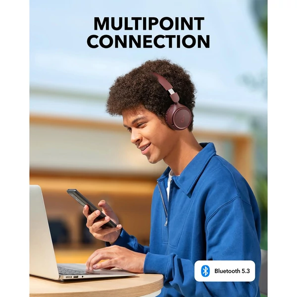 Anker Soundcore H30i Bluetooth fejhallgató – 70 óra üzemidő, multipont kapcsolat - Rózsapiros