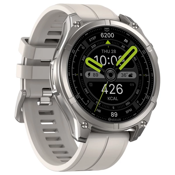 Zeblaze VIBE 8 strapabíró okosóra, 1.43" AMOLED, pulzus- és alvásmérés, 100+ sportmód, 60 napos üzemidő – Szürke