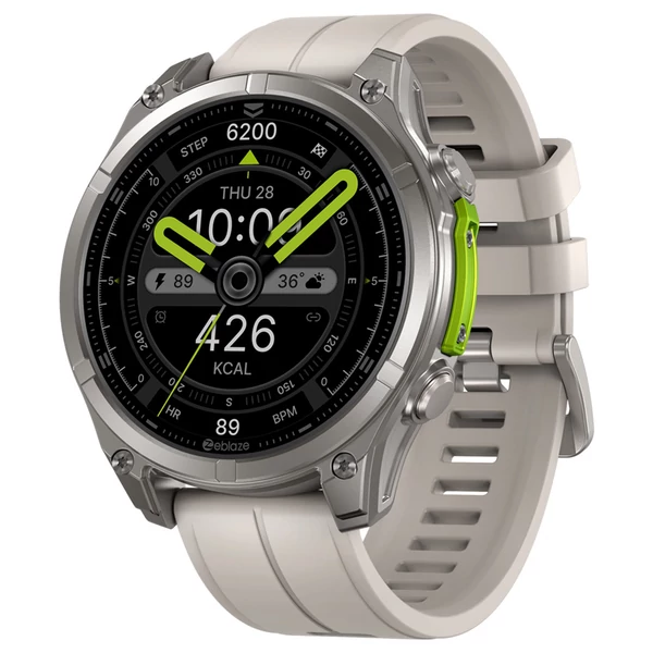 Zeblaze VIBE 8 strapabíró okosóra, 1.43" AMOLED, pulzus- és alvásmérés, 100+ sportmód, 60 napos üzemidő – Szürke