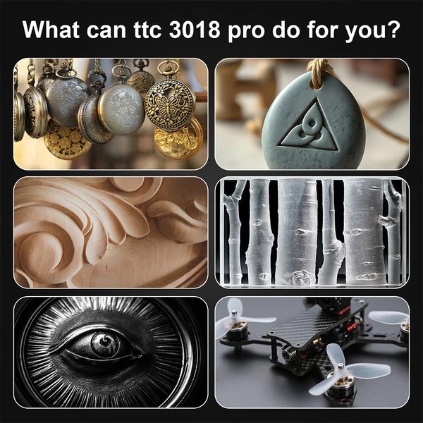 TWO TREES TTC3018 Pro CNC marógép – precíz fa-, műanyag- és fémmegmunkálás otthonra és műhelybe