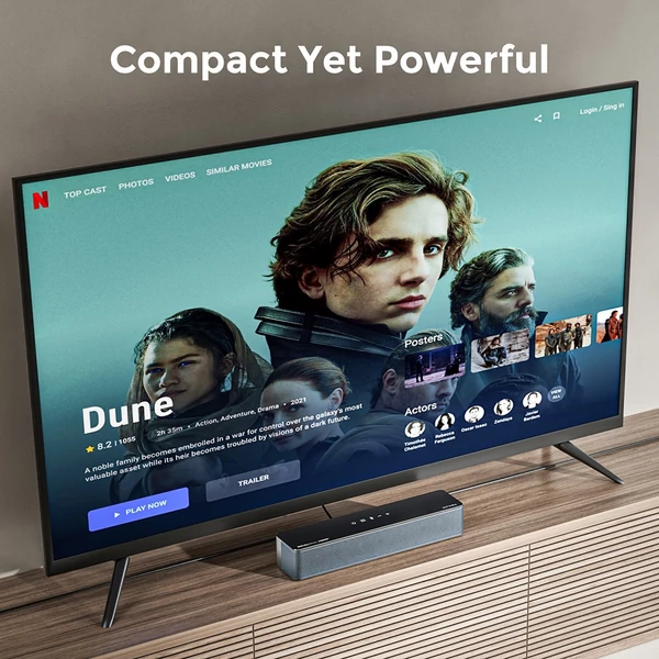 Ultimea Poseidon D80 Boom 7.1 Soundbar + Steady 300 hangfalállvány, Dolby Atmos, 500W, Bluetooth 5.3, EQ, APP vezérlés