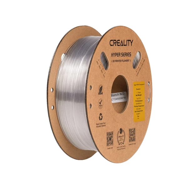 5kg Creality Hyper-PETG filament szett – fehér, fekete, zöld, átlátszó és szürke (5×1kg tekercs)