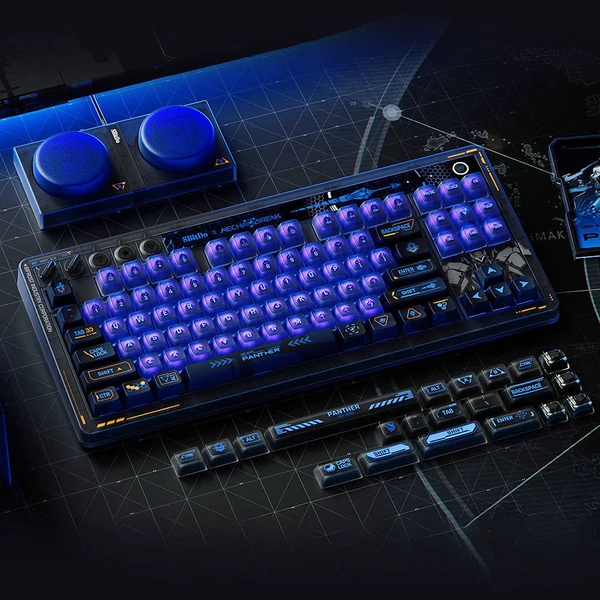 8BitDo Retro 87 Mechanikus Billentyűzet Mecha BREAK – RGB Háttérvilágítású Gaming Billentyűzet, Vezeték Nélküli Bluetooth 5.0/2.4G/Vezetékes