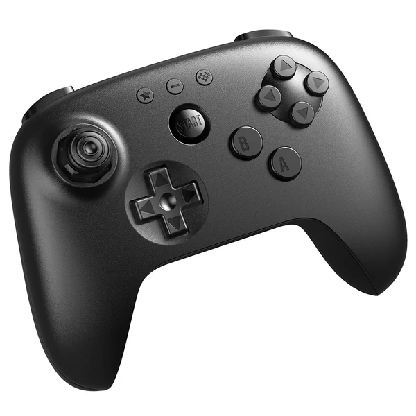 Az 8BitDo 64 Bluetooth játékkonzol kontroller Analogue 3D, Switch 1/2, Windows és Android eszközökhöz - Fekete színben