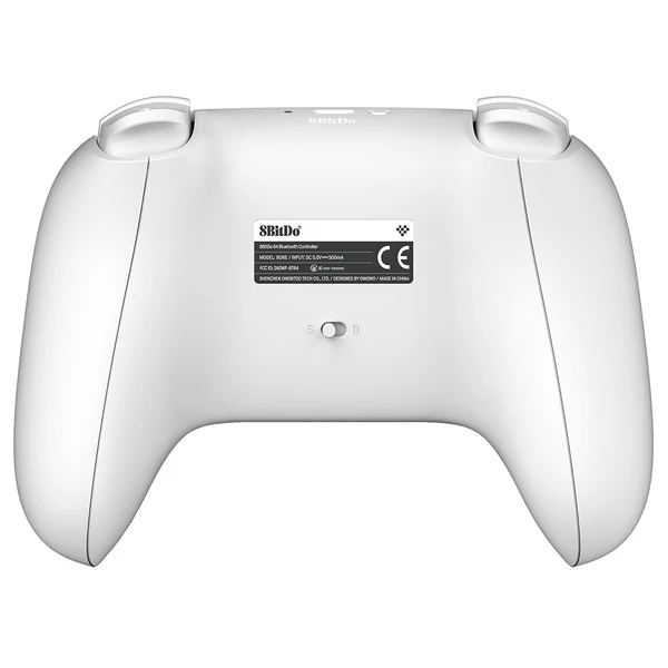 Az 8BitDo 64 Bluetooth játékkonzol kontroller Analogue 3D, Switch 1/2, Windows és Android eszközökhöz - Fehér színben