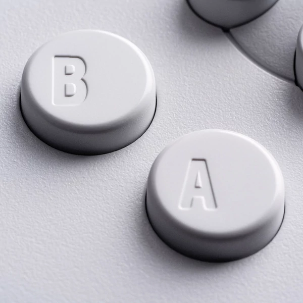 Az 8BitDo 64 Bluetooth játékkonzol kontroller Analogue 3D, Switch 1/2, Windows és Android eszközökhöz - Fehér színben