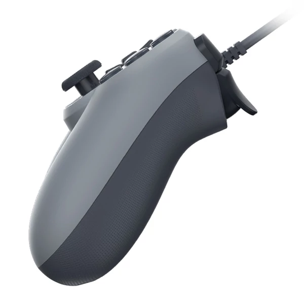 GameSir T3 Lite vezetékes szimmetrikus PC/Switch/Android/iOS kontroller, 1000Hz, Hall stick, rezgés, turbó, 2 programozható gomb – Szürke