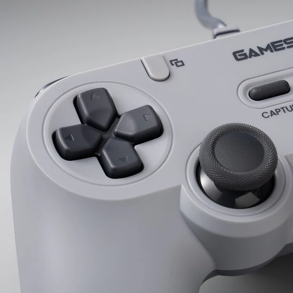 GameSir T3 Lite vezetékes szimmetrikus PC/Switch/Android/iOS kontroller, 1000Hz, Hall stick, rezgés, turbó, 2 programozható gomb – Szürke