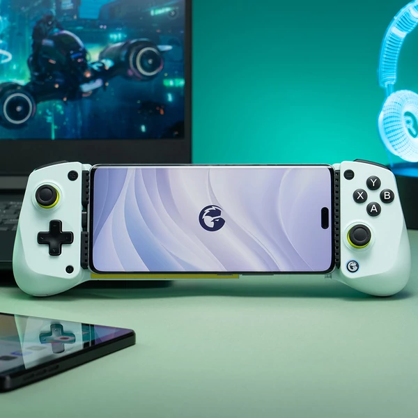GameSir X5 Lite vezetékes Type-C mobil játékvezérlő, Hall Effect karokkal, Turbo funkcióval, átvezető töltéssel - Zöld