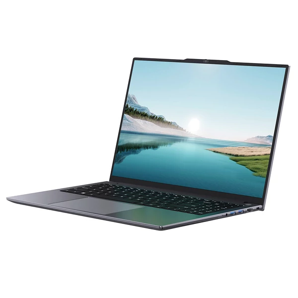 CHUWI CoreBook Plus laptop, 16” IPS kijelző, Ryzen 5 7430U, 16GB RAM, 512GB SSD, WiFi 6, USB-C, HDMI, RJ45, BT 5.2