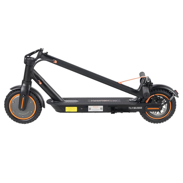 TWOFISH V1 MAX elektromos roller - 400W motor, 10.4Ah akkumulátor, 10" kerekek, hátsó tárcsafék, LCD kijelző