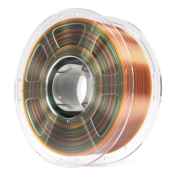 Mecpow nagy sebességű PETG filament 3D nyomtatáshoz, 1kg - Átlátszó szivárvány