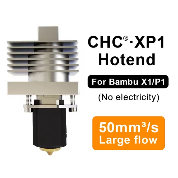 Trianglelab CHC XP1 hotend Bambu Lab X1/P1 3D nyomtatóhoz, elektromosság nélkül, nagy teljesítményű nyomtatáshoz