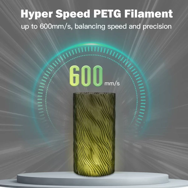 ERYONE nagysebességű áttetsző PETG filament, 3D nyomtatáshoz - 1 kg Sötét zöld