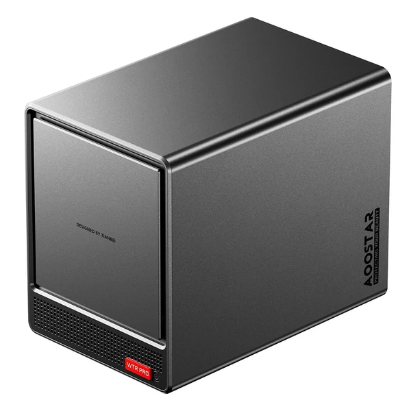 AOOSTAR WTR Pro NAS mini PC barebone, AMD Ryzen 7 5825U, tripla 4K kijelző, WiFi 6, BT 5.2, 2.5G LAN, EU csatlakozó