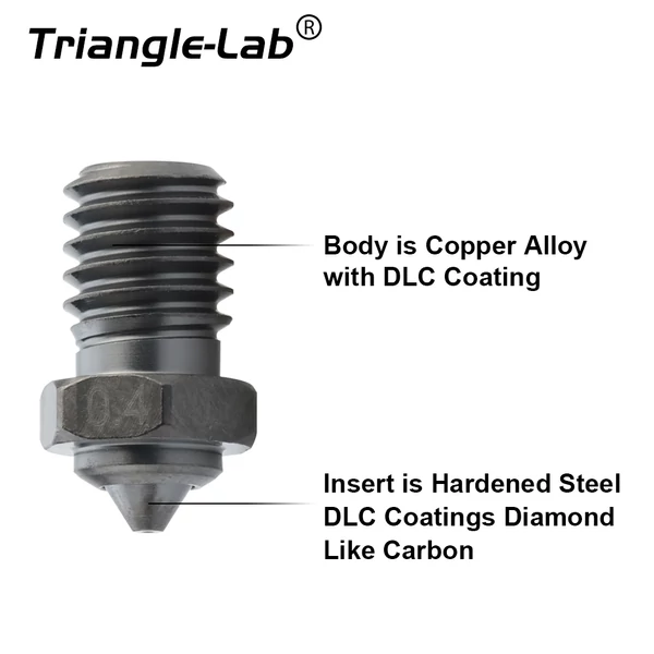 Trianglelab V6 NCB 0,6 mm fúvóka Voron 3D nyomtatóhoz
