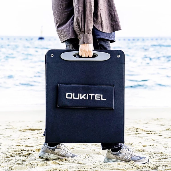 OUKITEL PV200 összecsukható napelem állvánnyal, 21,7% energiaátalakítás, IP65 vízálló