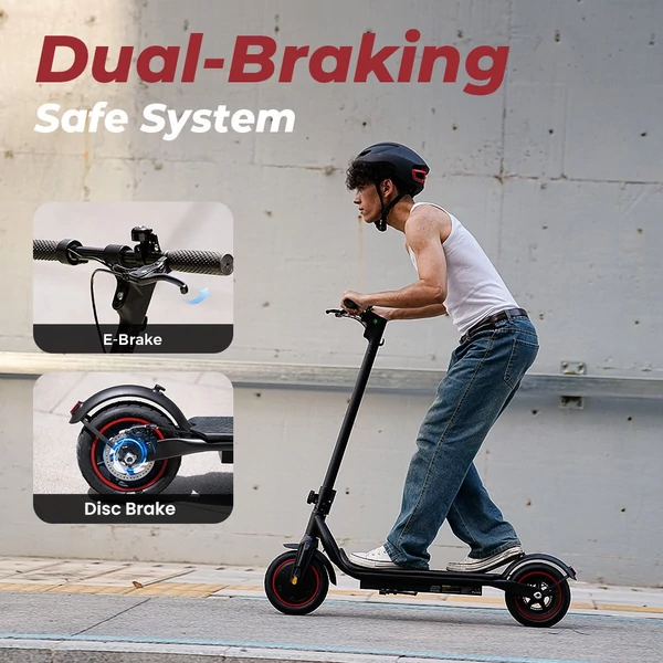 iScooter W5 összecsukható elektromos roller, 350W motor, 36V 7.8Ah akkumulátor, 8.5" gumik, 30km/h, 30km hatótáv, tárcsafék