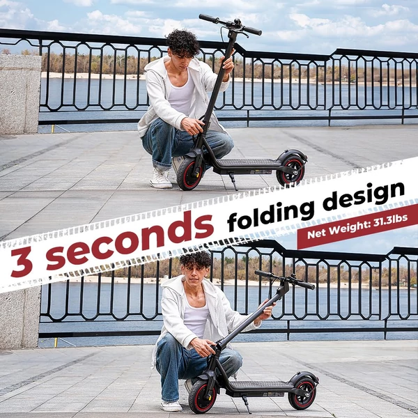 iScooter W5 összecsukható elektromos roller, 350W motor, 36V 7.8Ah akkumulátor, 8.5" gumik, 30km/h, 30km hatótáv, tárcsafék