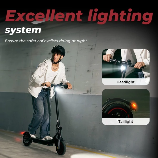 iScooter W5 összecsukható elektromos roller, 350W motor, 36V 7.8Ah akkumulátor, 8.5" gumik, 30km/h, 30km hatótáv, tárcsafék