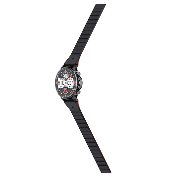 IMIKI Holo Ultra okosóra, 1.6" AMOLED kijelző, 100+ sportmód, IP68 vízálló, egészség- és alváskövetés, BT hívás, 100+ számlap – Fekete