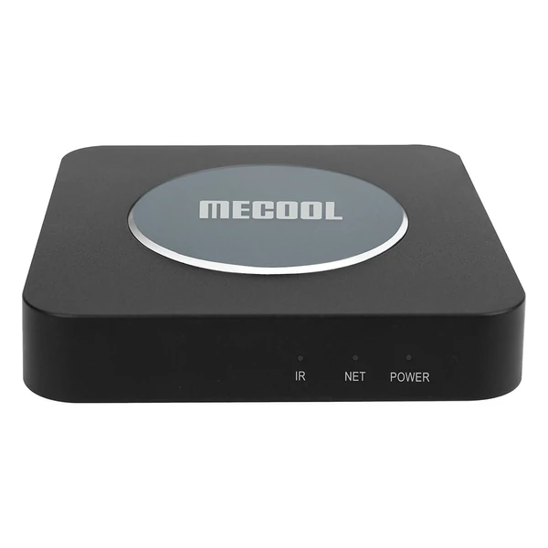 MECOOL KM2 Plus Android TV Box Netflix támogatással, 4K HDR, Dolby Atmos, WiFi, BT5.0, Google Assistant, multimédiás lejátszó