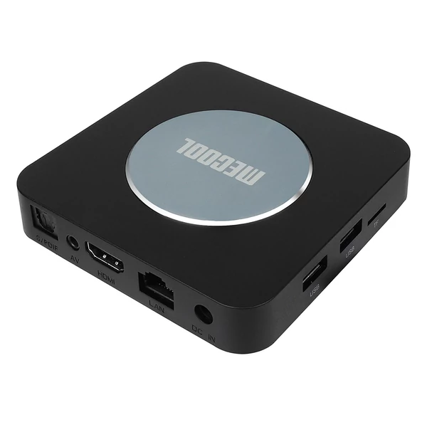 MECOOL KM2 Plus Android TV Box Netflix támogatással, 4K HDR, Dolby Atmos, WiFi, BT5.0, Google Assistant, multimédiás lejátszó