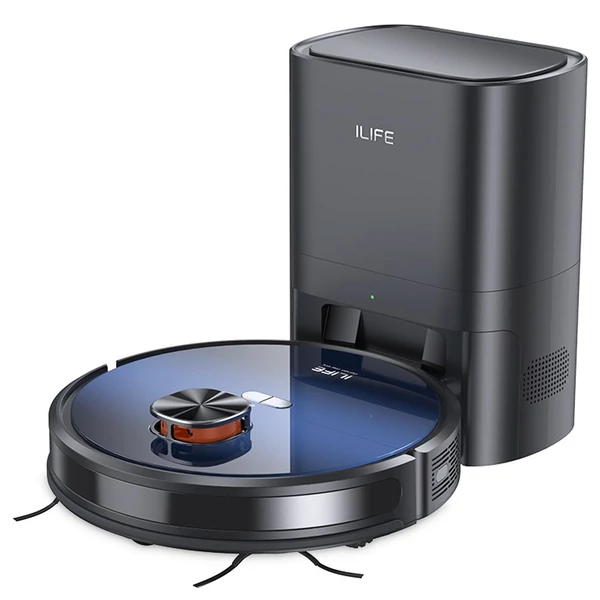 ILIFE T10s robotporszívó és felmosó, önürítő dokkolóval, 3000Pa szívóerővel, LDS navigációval, 150 perc üzemidővel