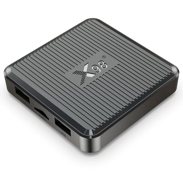 X98Q TV Box Android 11, Amlogic S905W2, 4 magos, 2GB RAM, 16GB tárhely, 2.4G/5G WiFi, 4K AV1 médialejátszó