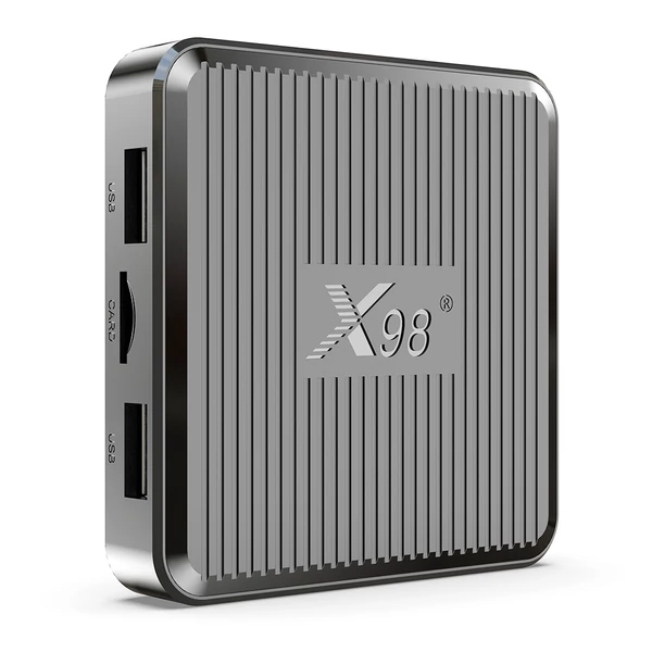 X98Q TV Box Android 11, Amlogic S905W2, 4 magos, 2GB RAM, 16GB tárhely, 2.4G/5G WiFi, 4K AV1 médialejátszó