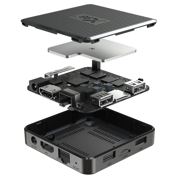 X98Q TV Box Android 11, Amlogic S905W2, 4 magos, 2GB RAM, 16GB tárhely, 2.4G/5G WiFi, 4K AV1 médialejátszó