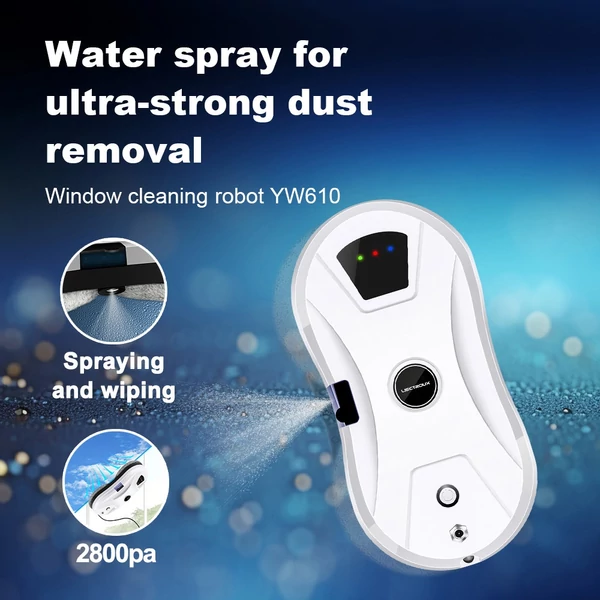 Liectroux YW610 robot ablaktisztító, 2800Pa szívóerő, vízpermet, 30ml tartály, szegélyérzékelő, távirányító, áramszünet védelem