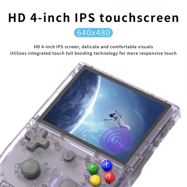 ANBERNIC RG405V retro játékkonzol, 4GB RAM, 128GB tárhely, Android 12, WiFi, Bluetooth, 3172 játék - lila